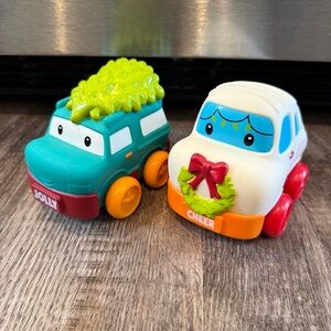 Infantino Grip and Roll Soft Wheels Go Gaga Holiday Christmas Set of Two